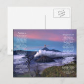Volcanoes Down Below Psalmen hoofdstuk 91 Briefkaa Briefkaart (Voorkant / Achterkant)