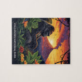 Volcanoes National Park bij zonsondergang Legpuzzel (Horizontaal)