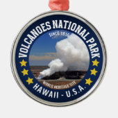 Volcanoes National Park Hawaii Metalen Ornament (Voorkant)