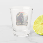 Volcanoes National Park Mountain Gorilla Travel Shot Glas (Achterkant)