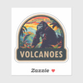 Volcanoes National Park Mountain Gorilla Travel Sticker (Vel)