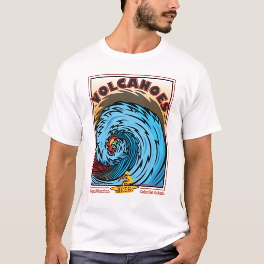 VOLCANOES SURF BREAK T-SHIRT (Voorkant)