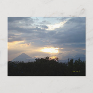 Volcanos op Sunset Briefkaart