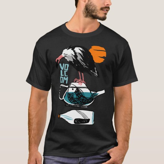 volcom vintage vulture woestijn t-shirt (Voorkant)