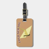 Vold School (Origami) Bagagelabel (Voorkant verticaal)