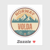 Volda, Noorwegen Norway Sticker (Vel)