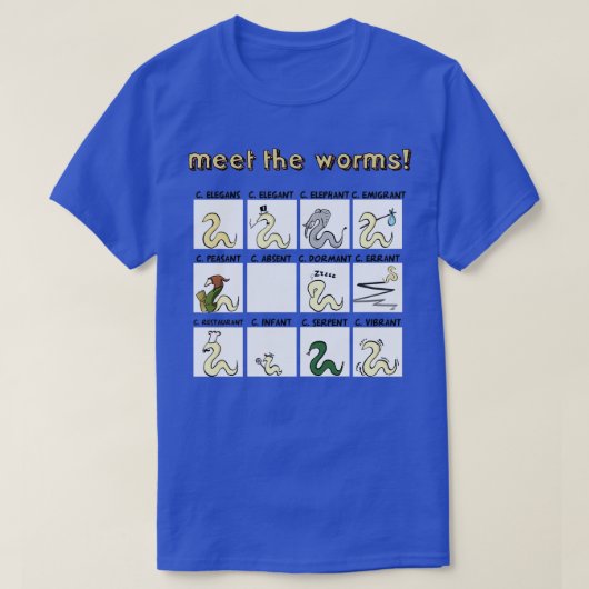 voldoen aan de wormen t-shirt (Design voorkant)