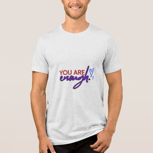 Voldoende herinnering boven Tri-Blend shirt (Voorkant)