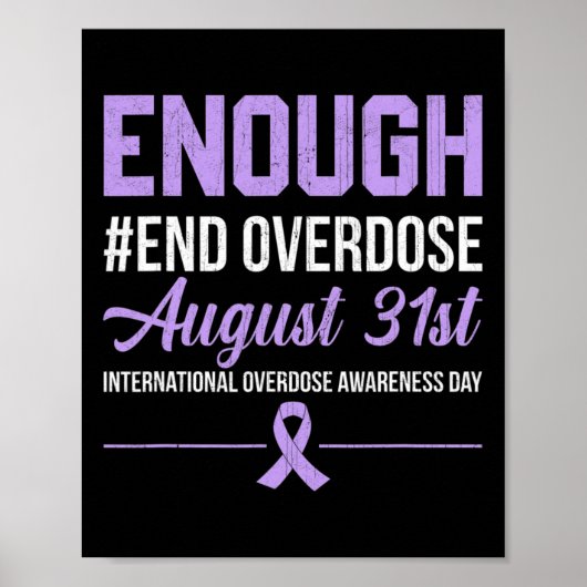 Voldoende internationale kennis over overdosering poster (Voorkant)