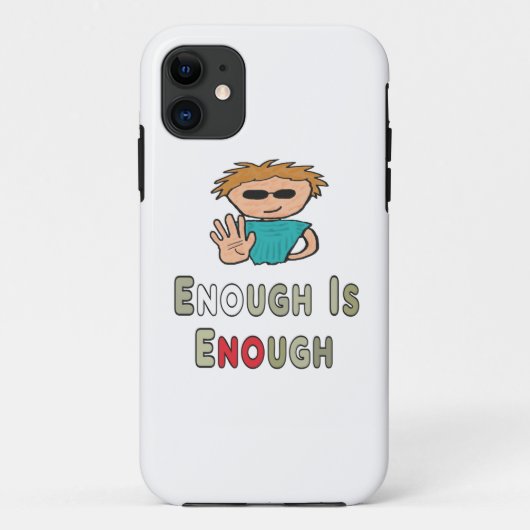 Voldoende is voldoende Case-Mate iPhone case (Achterkant)