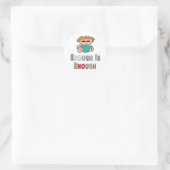 Voldoende is voldoende ronde sticker (Tas)