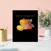 Voldoende oogst - Herfstmand met producten Illus Acryl Bord (Huwelijk)