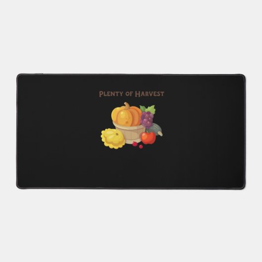 Voldoende oogst - Herfstmand met producten Illus Bureaumat (Voorkant)