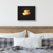 Voldoende oogst - Herfstmand met producten Illus Canvas Afdruk (Insitu (Slaapkamer))
