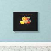 Voldoende oogst - Herfstmand met producten Illus Canvas Afdruk (Insitu (Houten vloer))