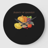 Voldoende oogst - Herfstmand met producten Illus Grote Klok (Voorkant)