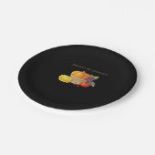 Voldoende oogst - Herfstmand met producten Illus Papieren Bordje (Gekanteld)