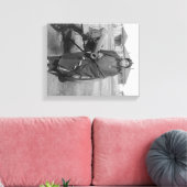 "Voldoende paarden" die Lieut hebben geslapen. Cas Canvas Afdruk (Insitu (Woonkamer))