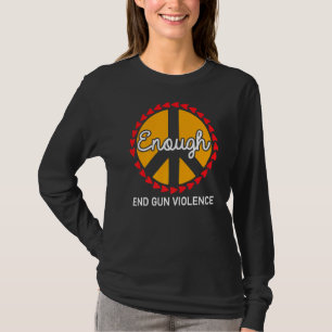 Voldoende Pistool geweldpleging Vredesbord Sinaasa T-shirt
