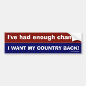 Voldoende wijziging bumpersticker (Voorkant)