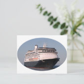 Volendam cruiseschip oval 6 briefkaart (Staand voorkant)