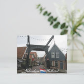 Volendam Drawbridge Holland Briefkaart (Staand voorkant)