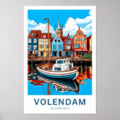 Volendam Nederland Reisprint Poster (Voorkant)