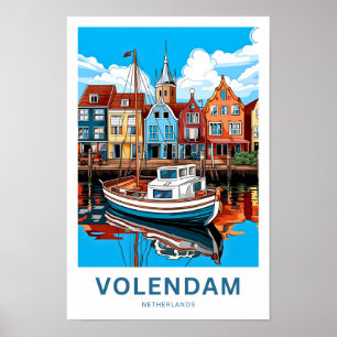Volendam Nederland Reisprint Poster