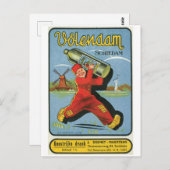 Volendam Schiedam Drink Nederlandse Windmill  Art Briefkaart (Voorkant / Achterkant)