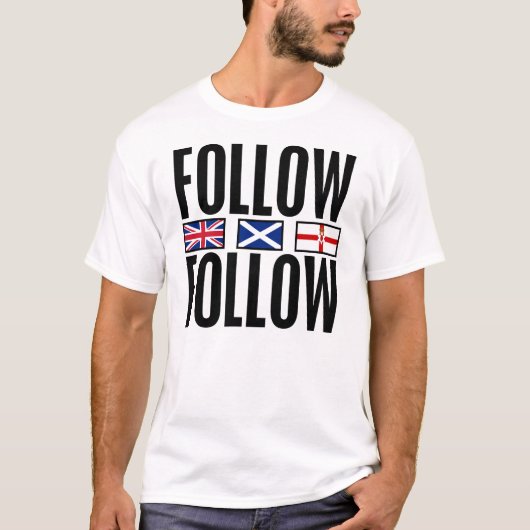 Volg 3 vlaggen t-shirt (Voorkant)