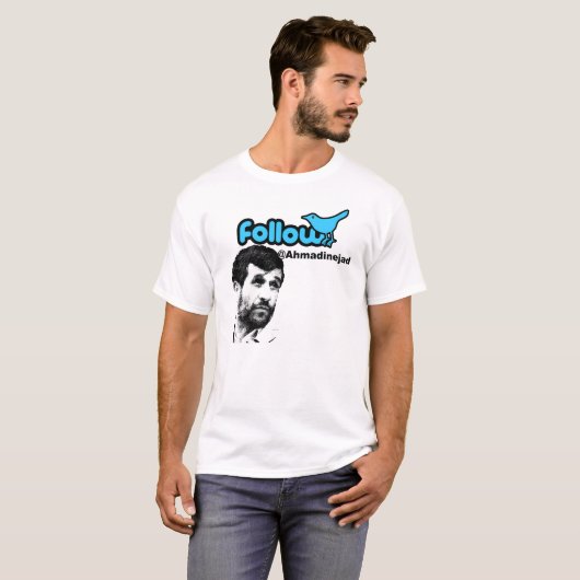 Volg Ahmadinejad T-shirt (Voorkant volledig)