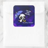 Volg altijd je dromen vierkante sticker (Tas)