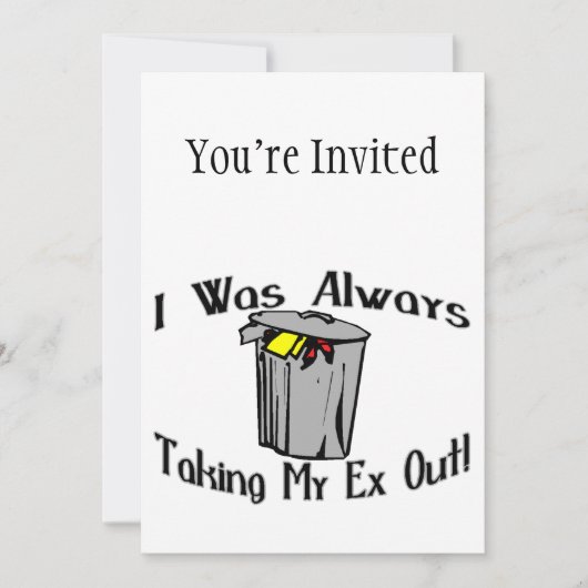 Volg altijd mijn ex kaart (Voorkant)