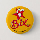 Volg BixTheRabbit! Ronde Button 5,7 Cm (Voorkant)
