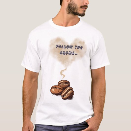 volg de Aroma – Coffee Lover T-shirt t-shirt Grapp (Voorkant)