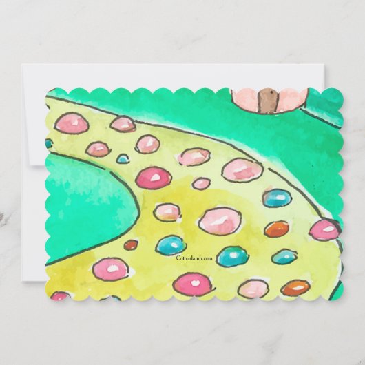 Volg de Candy Land-weg Kaart (Achterkant)