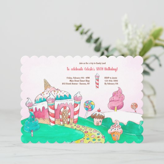 Volg de Candy Land-weg Kaart (Staand voorkant)