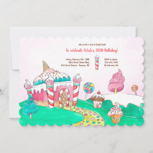 Volg de Candy Land-weg Kaart