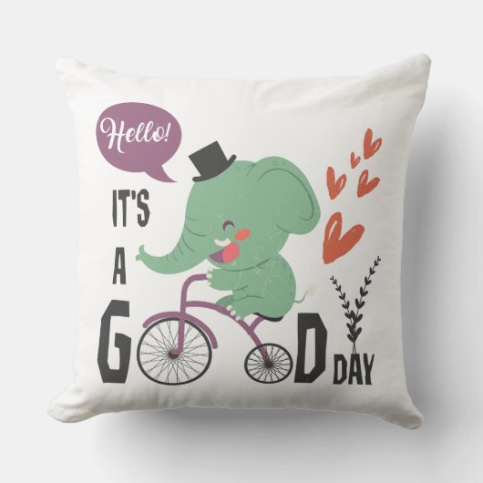 Volg de ellephant Decorative Pillow Kussen (Voorkant)