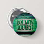 Volg de Grunge Ronde Button 5,7 Cm (Voorkant /achterkant)