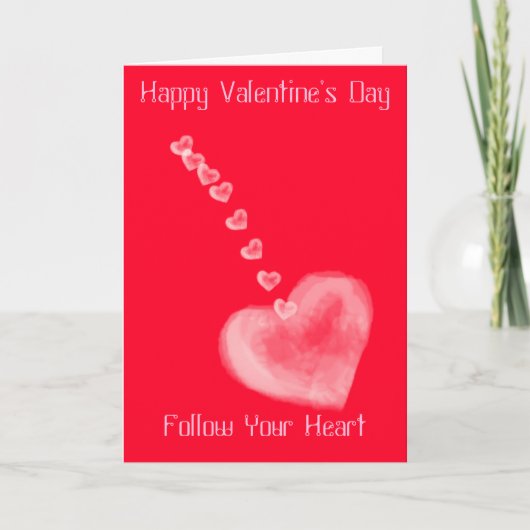 Volg de Kaart van uw hartValentijnsdag (Voorkant)