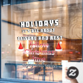 Volg de kersttijd raamsticker (Cafe Raam)