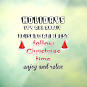 Volg de kersttijd raamsticker (Vel 3)