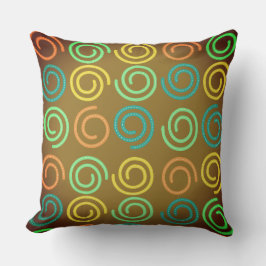 Volg de Kleur van Spiralen Kussen