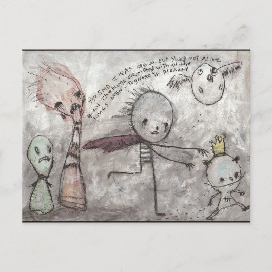 Volg de Koning Briefkaart (Voorkant)