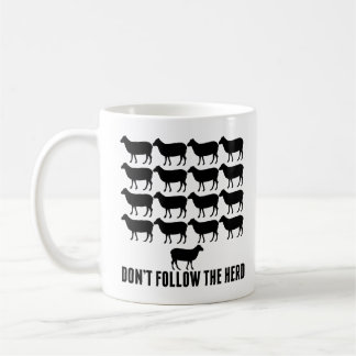 Volg de kudde schapen niet Wees jezelf Kinder Koffiemok