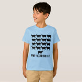 Volg de kudde schapen niet Wees jezelf Kinder T-shirt (Voorkant volledig)