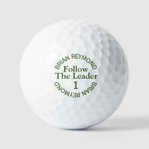 VOLG DE LEIDER 1 Zijn naam Modern Golfballen