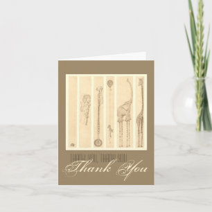 "Volg de leider" giraffe Dank u Bedankkaart