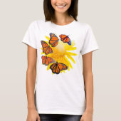 Volg de lichte Waterverf-monoboogvlinder T-shirt (Voorkant)